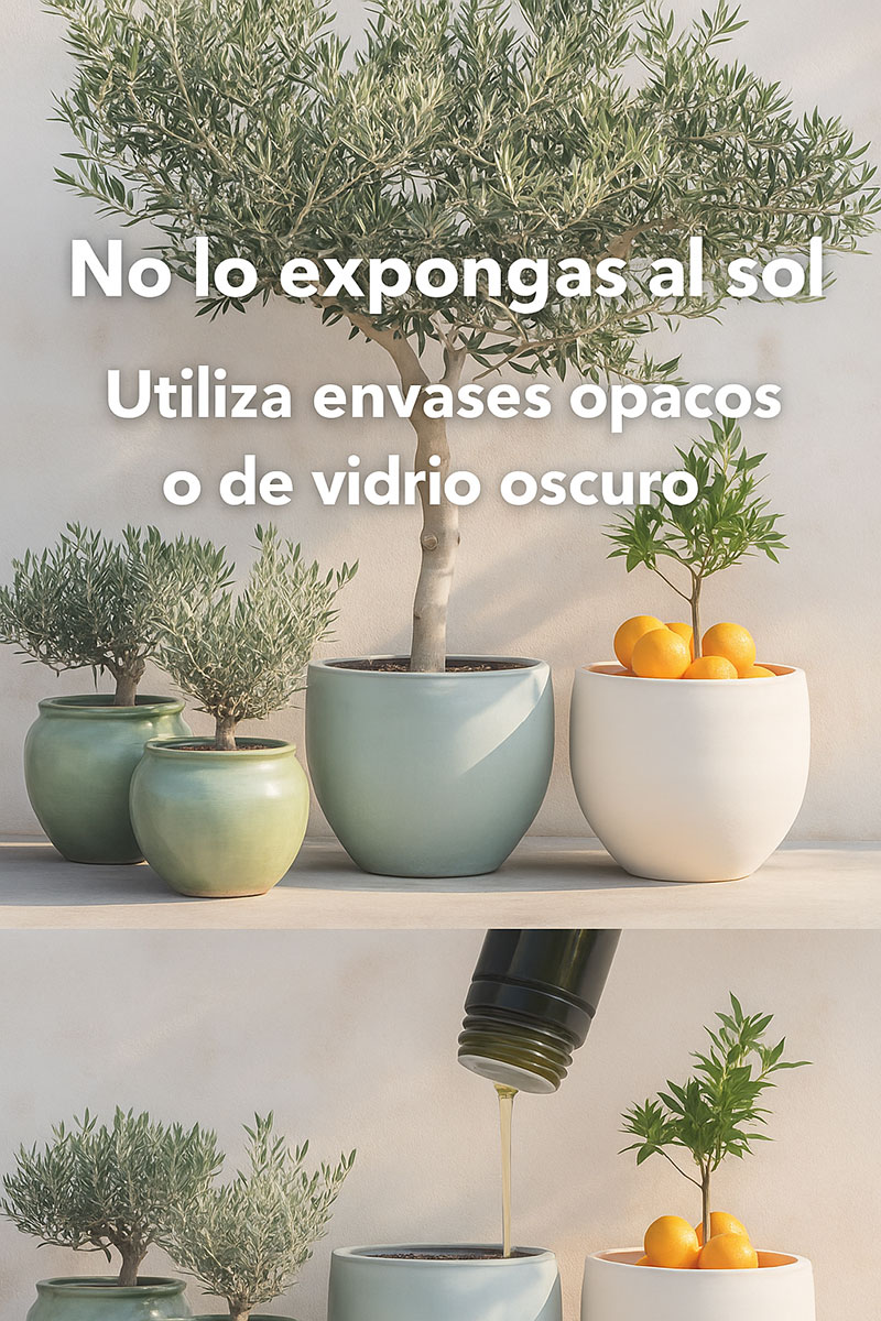 CÓMO CONSERVAR TU ACEITE DE OLIVA EN VERANO (Y NO PERDER NI UNA GOTA DE CALIDAD)